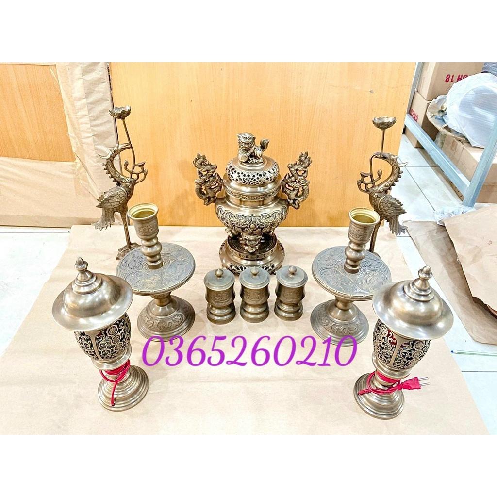 BỘ ĐỈNH 42 CM NẶNG 16 kg CHẤT LIỆU BẰNG ĐỒNG