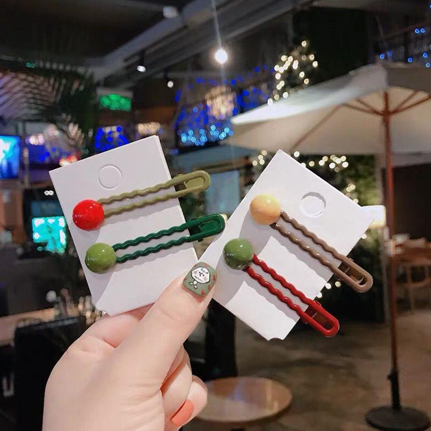 Kẹp tóc nữ dạng sóng NASI dễ thương phong cách hàn quốc nhiều màu kẹp tóc mái nữ phụ kiện tóc
