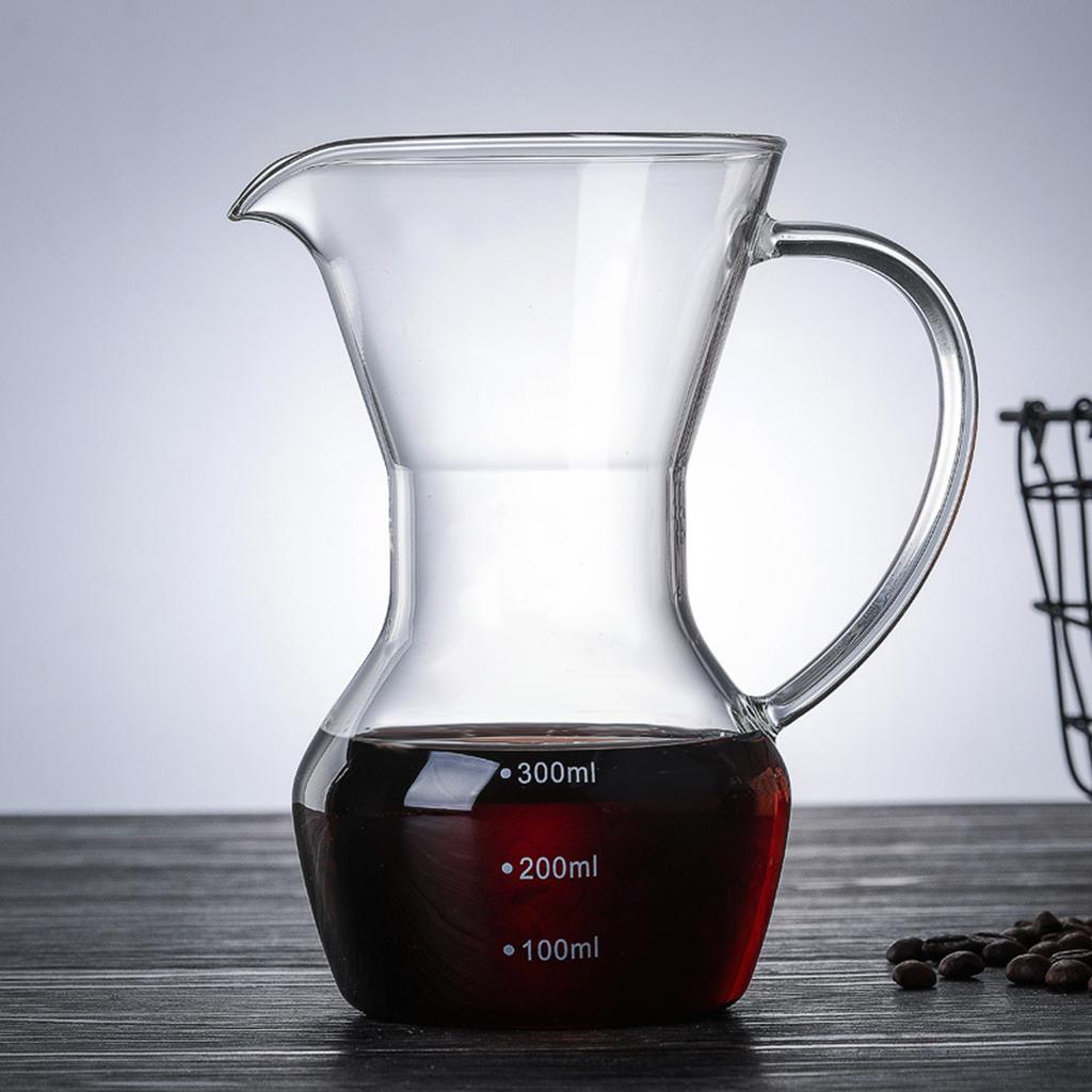Pour Over Coffee Maker Glass Coffee Drip Kettle Coffee Brewing Tool