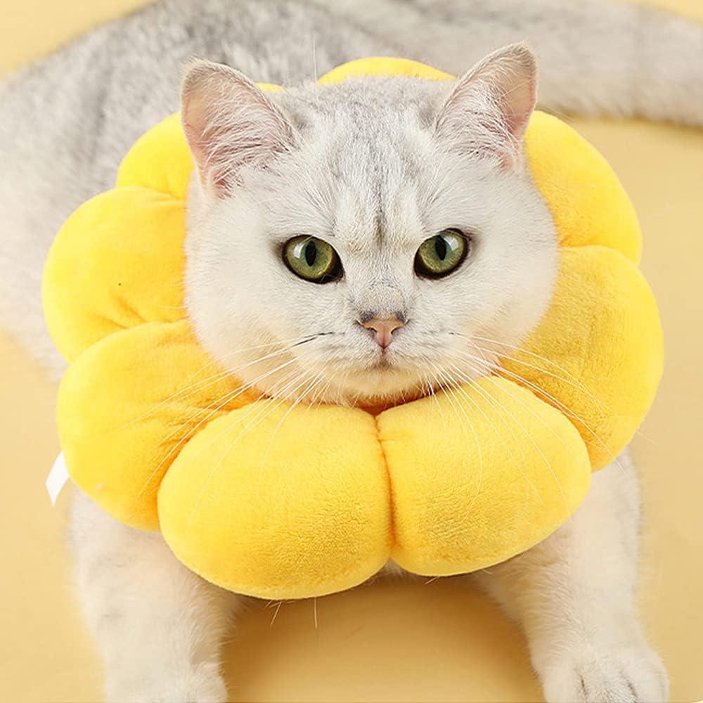 Vòng cổ bảo vệ động vật có thể điều chỉnh, vòng cổ phục hồi mèo, vòng cổ chống cắn chống cắn, đối với mèo chống cắn sau khi phẫu thuật