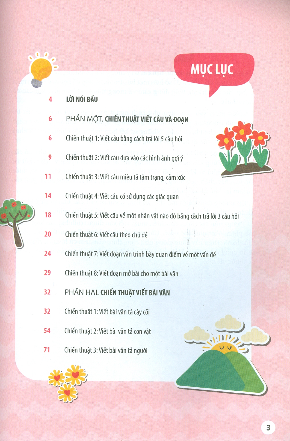 Sách Chiến thuật Viết văn tiểu học Tập 1