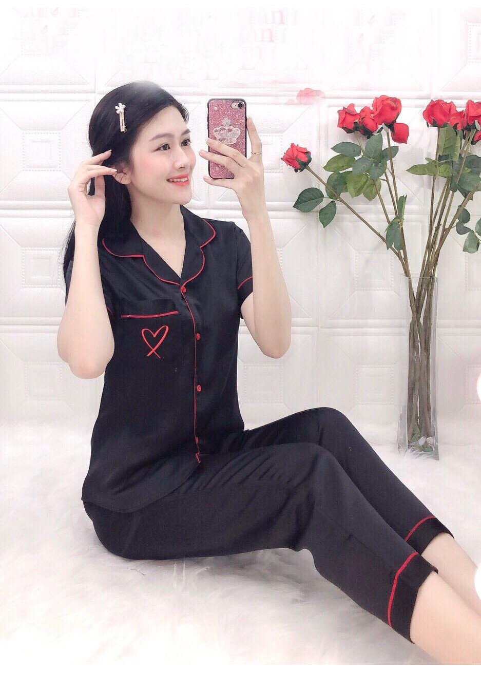 Đồ bộ ngủ lụa satin 