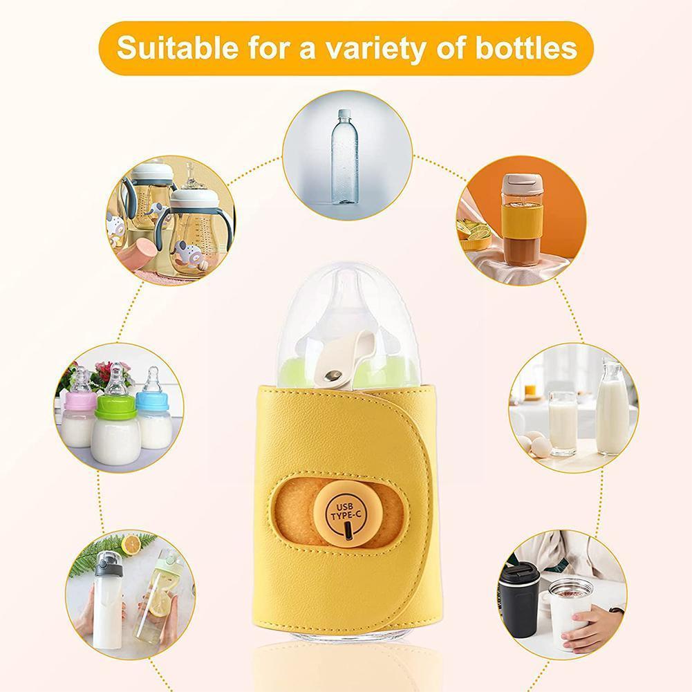 Usb Cốc Du Lịch Sữa Hâm Nóng Bình Sữa Cho Di Động In Hình Túi 9.5*11.5Cm Điều Dưỡng Bình Lưu Trữ Cho Bé Cách Nhiệt b4z9