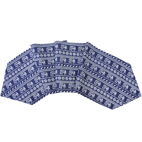 Khăn trải bàn table runner voi xanh KTB-VX