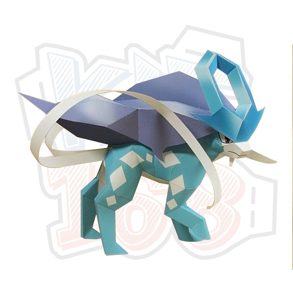 Mô hình giấy Pokemon Suicune