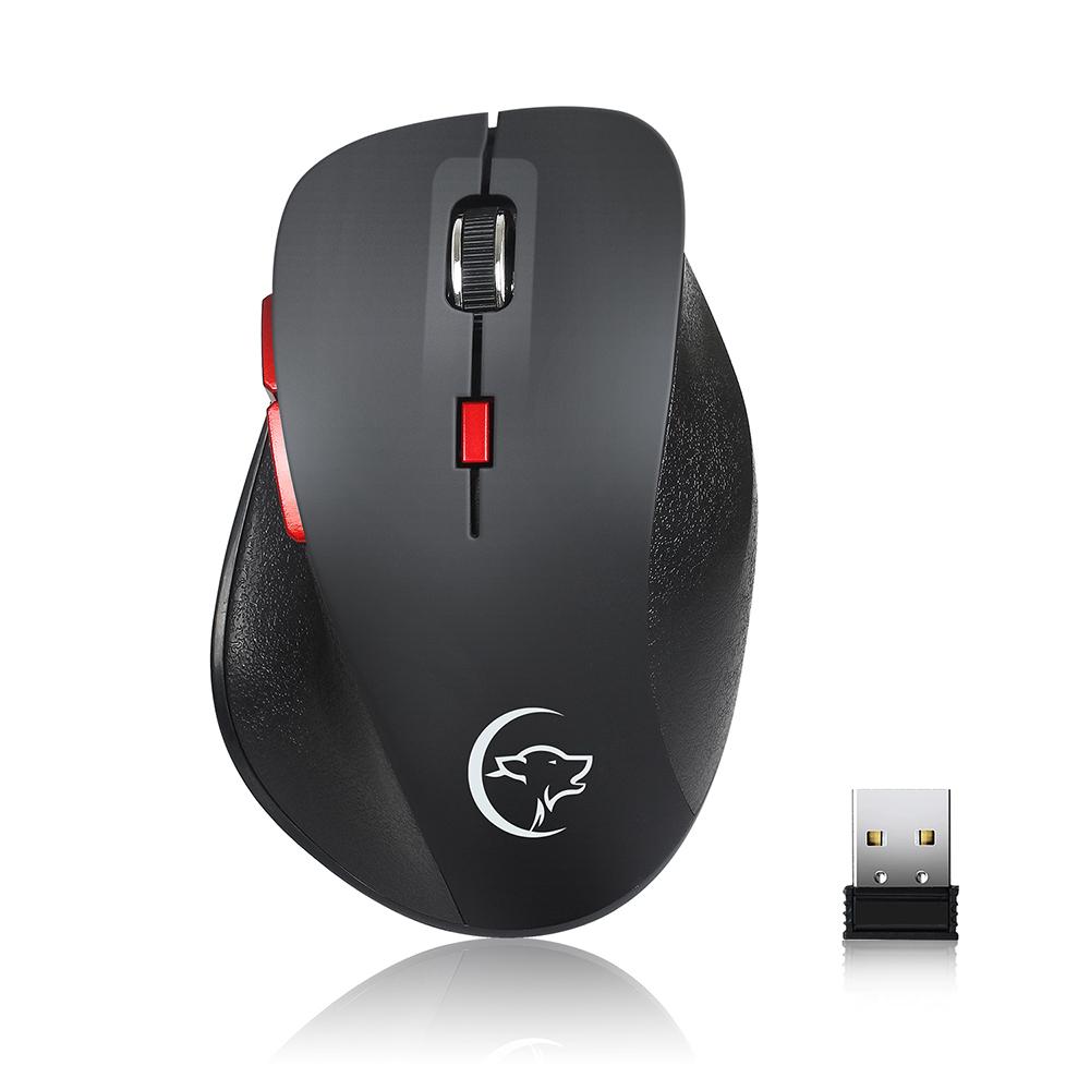 Chuột không dây YWYT Chuột chơi game 2.4GHz Thiết kế tiện dụng Chuột quang 2400DPI
