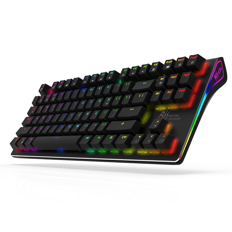 Bàn phím cơ Gaming không dây Royal Kludge RK G87 RGB CHÍNH HÃNG - Black switch.