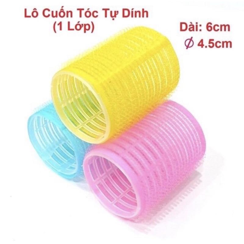 ️2 Lô Uốn Tóc Tự Dính Siêu Chắc Nhiều Màu Uốn Tóc Hay Tạo Mái Đều Tiện Lợi️ - 2 Lô Gai Tím Violet