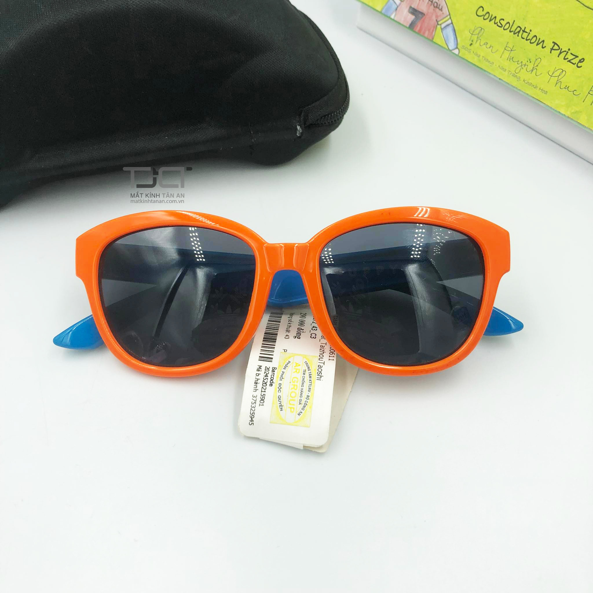 KÍNH MÁT TRẺ EM, TRÒNG KÍNH  POLARIZED CHỐNG TIA UV, NHỰA DẼO, CHÍNH HÃNG PUPPY T1872