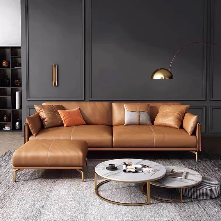 Ghế sofa băng bọc da Adora GK03 - Kích thước 2m5