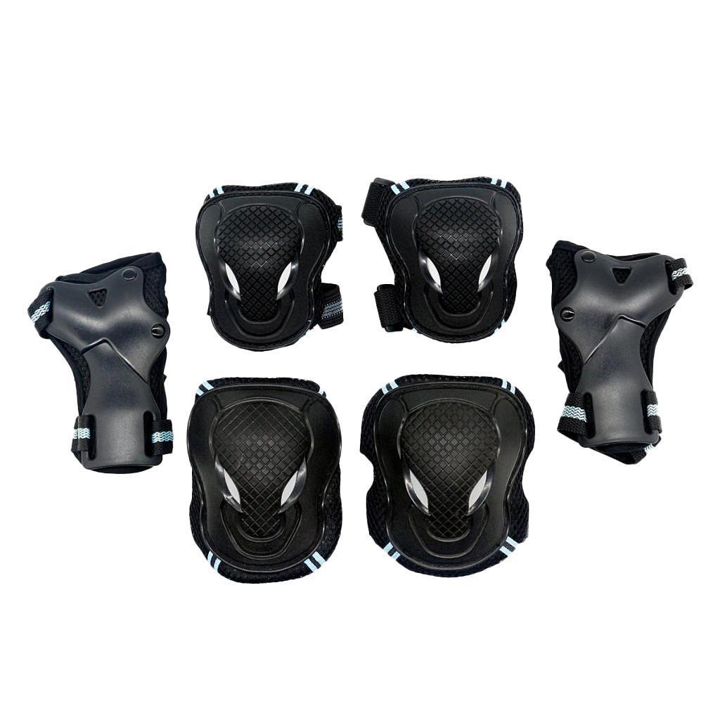 6 Pieces Adult Kids Knee Pads Elbow Pads Wrist and guard of hand for Skateboarding Cycling Inline Skating Roller Blading Protective Gear