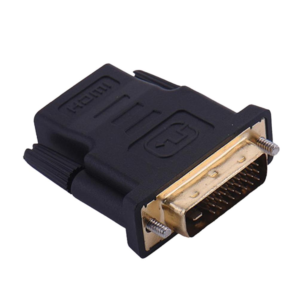 DVI 24+1 Pin Male To HDMI Female Converter Adapter For HDTV LCD Monitor