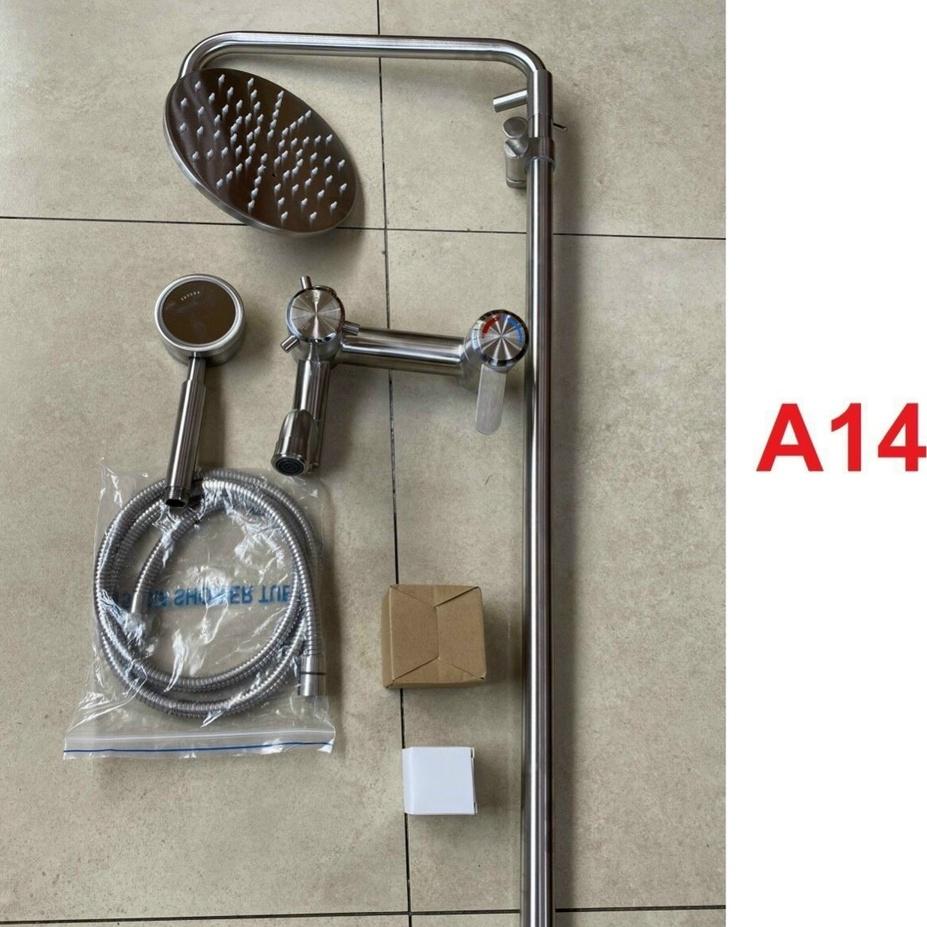Sen cây tắm đứng nóng lạnh inox