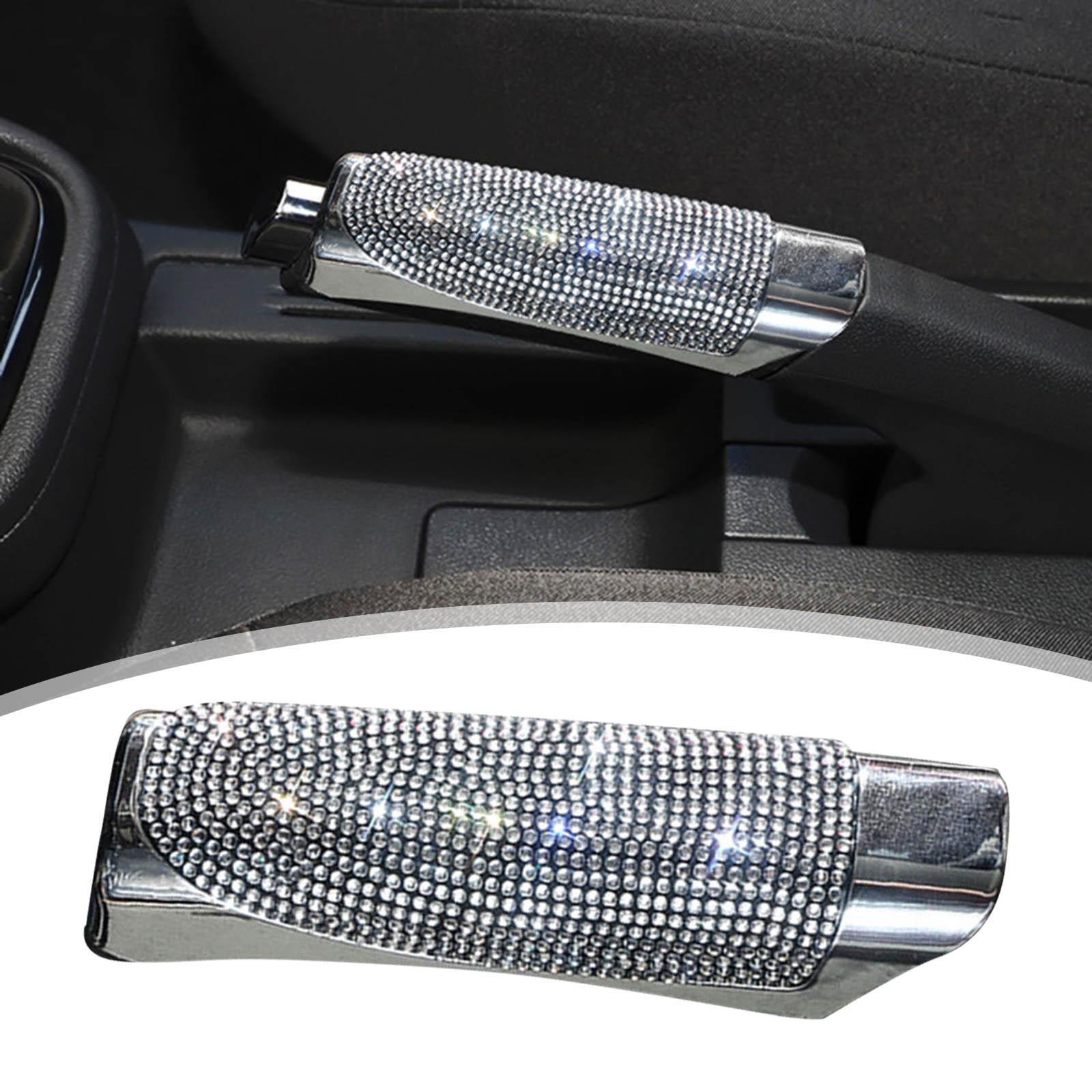 Car Handbrake Cover Hand Brake Sleeve Protective Cover for Women White
