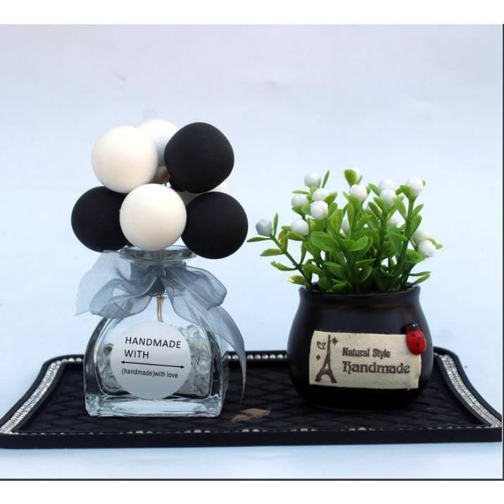 Set bình bông/ bình bóng trang trí taplo ô tô- Hoàng Đông shop