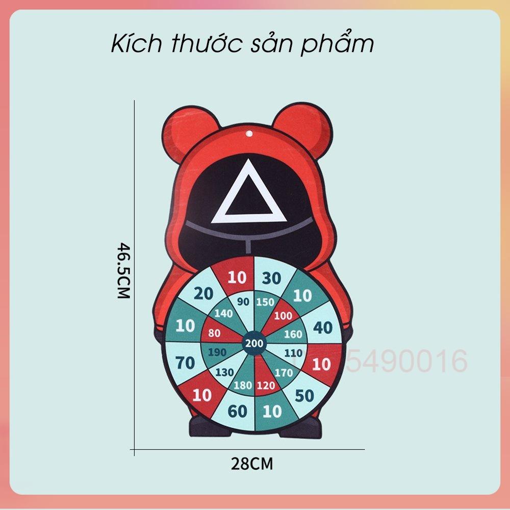 Bảng ném bóng phi tiêu SQUID GAME tròn vuông tam giác giúp bé tăng EQ vận động tay chân vui vẻ bên cha mẹ và bạn bè...