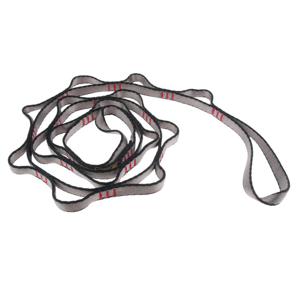 2pcs Downhill Rock Climbing Daisy Chain Rope Equipment Carabiner 180+150cm
