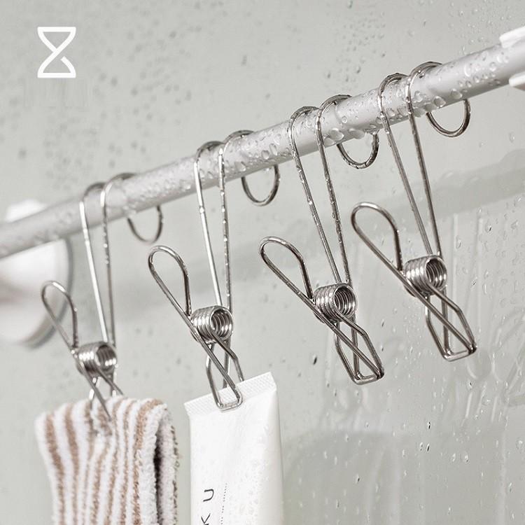 Kẹp Inox Phơi Đồ, Kẹp Treo Đồ Đa Năng 9cm