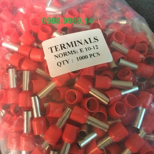 Túi 1000 đầu cos pin tròn rỗng 10mm2