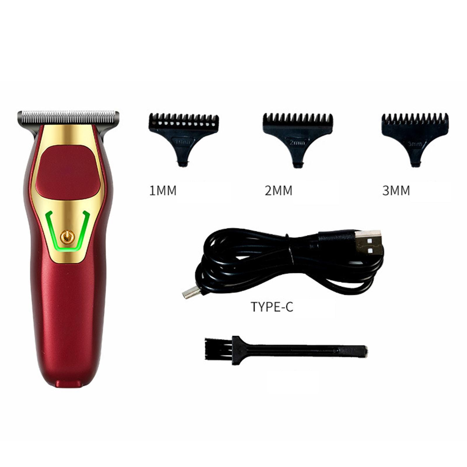 Electric Men's hair  Beard  USB Charging  Grooming Red