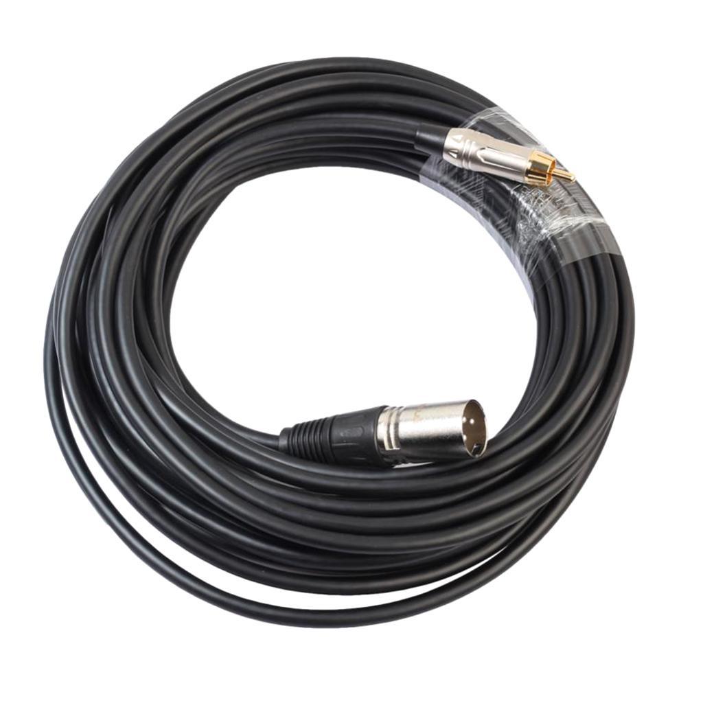 RCA Male to XLR Male Audio Mic Cable Patch Microphone Cord Parts