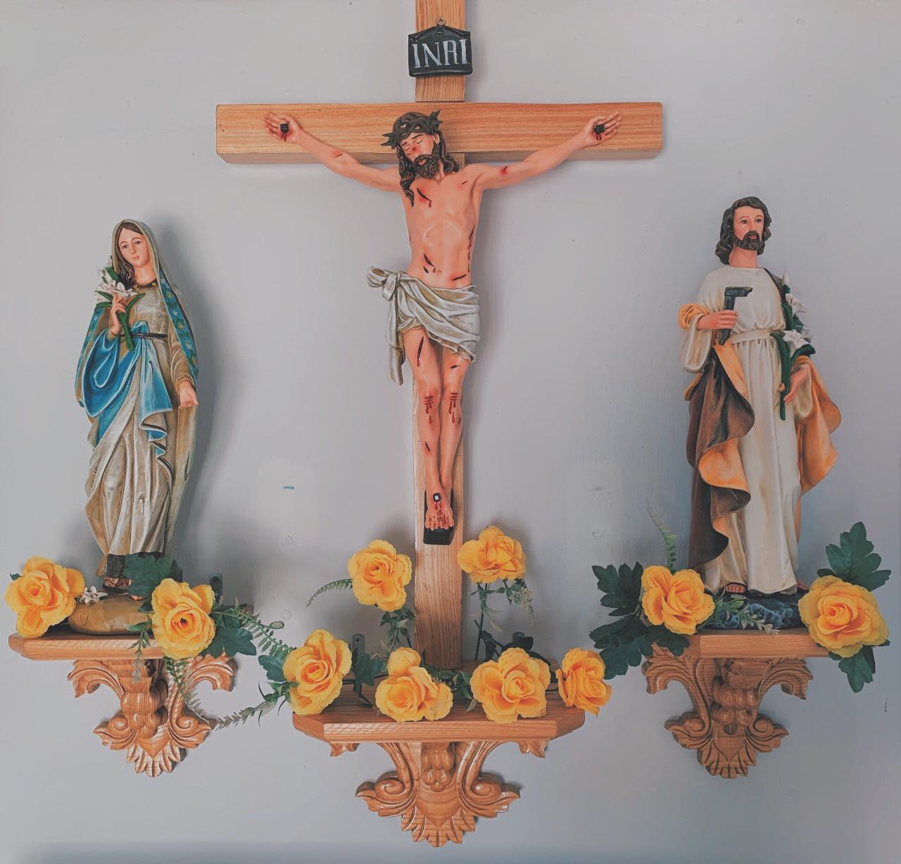 Bộ Tượng Bàn Thờ Chúa cao 50 cm - B004