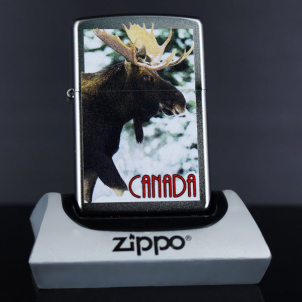 Bật Lửa Zippo 205 Canada Bull Moose