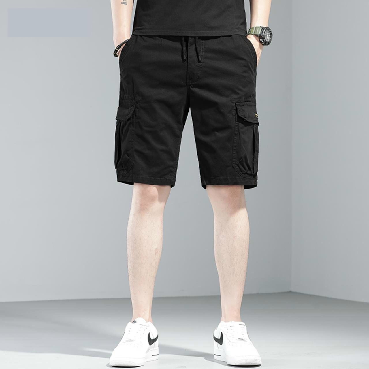 Quần Short kaki Nam Ngắn , Quần kaki Nam Túi Hộp Mẫu Mới Nhất OBOK Fashion MS05