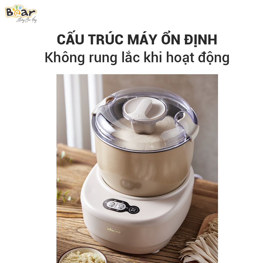 Máy Trộn Bột Đa Năng Bear 3,5L Ủ , Nhào Nhanh, Bản Cao Cấp Công Suất Lớn HMJ-A35Q2 - Hàng chính hãng