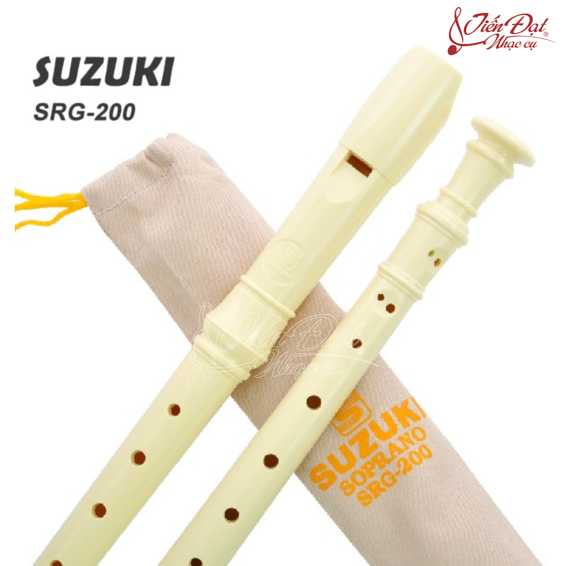 Sáo Tiêu Recorder SUZUKI SRG-200, Tone G, Kèm Túi Vải Đựng
