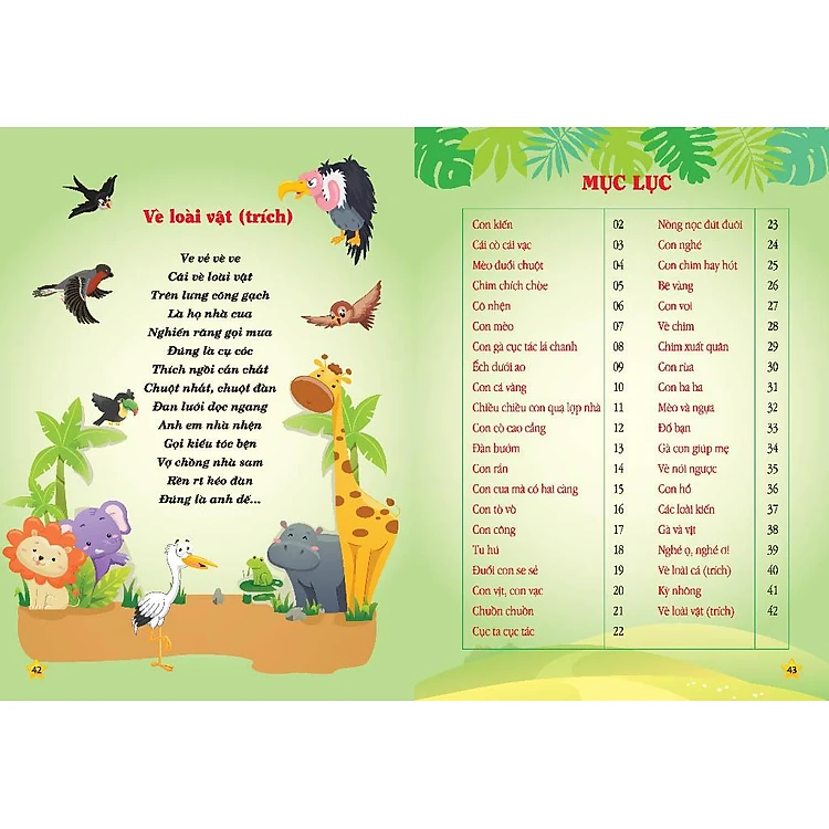 Đồng dao cho bé - Động vật đáng yêu