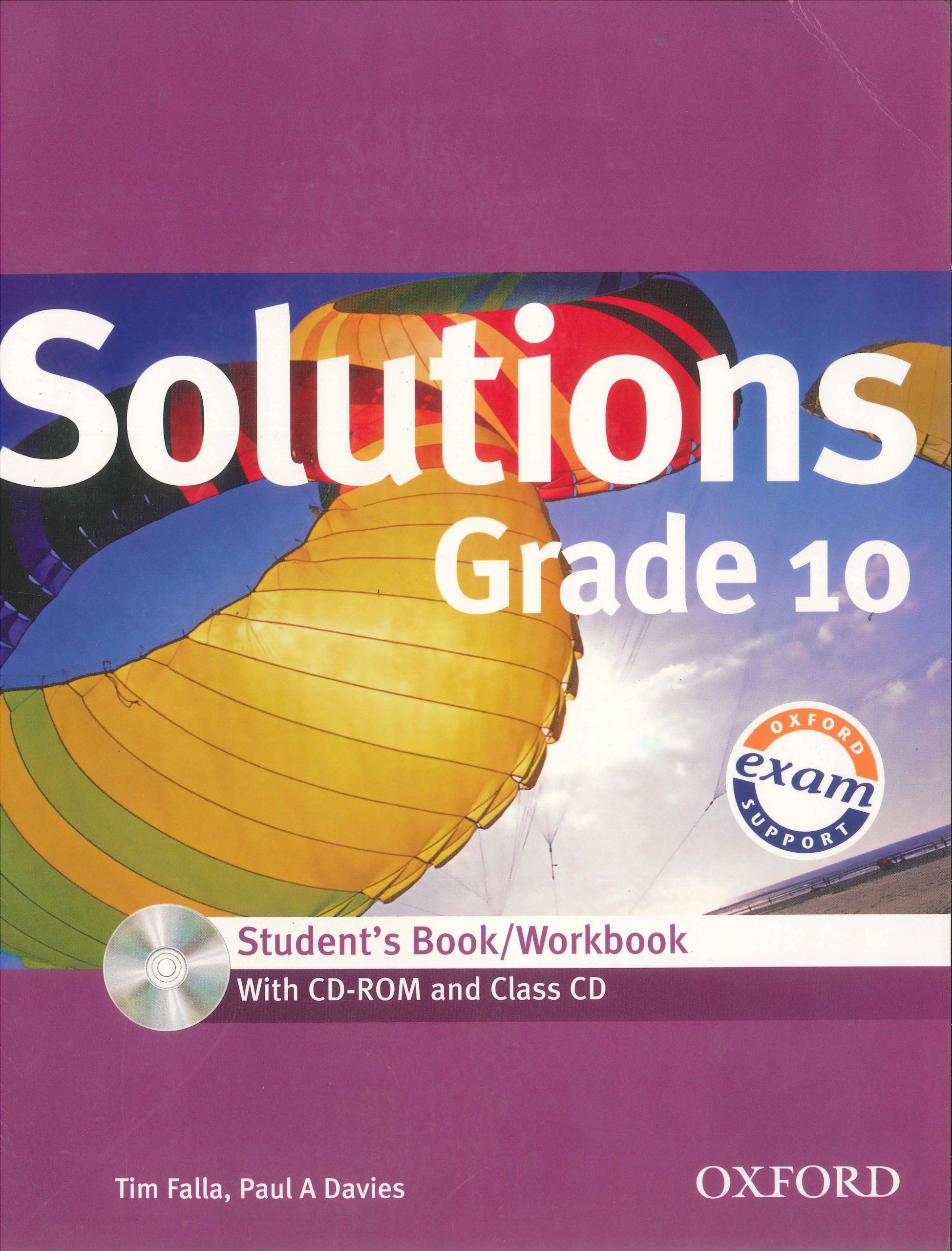 Solutions grade 10 Student’s Book/Workbook