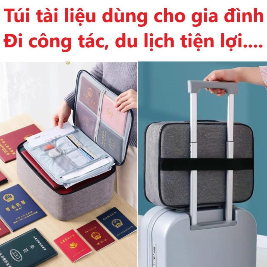 [KOSUYTU] Túi Đựng Tài Liệu Đa Năng - Cặp Tài Liệu Gia Đình Đựng Giấy Tờ Sổ Sách Hồ Sơ Quan Trọng - Nhiều Ngăn, Bền Đẹp, Chống Nước - Gọn Gàng, Thông Minh, Tiện Dụng