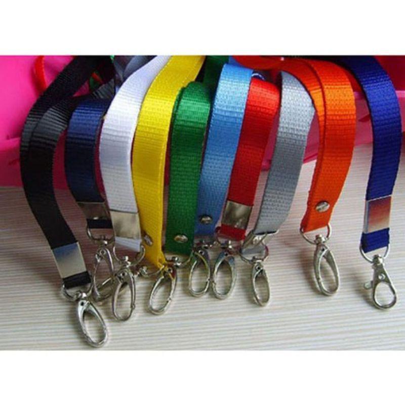 Dây đeo thẻ lụa móc xoay bản rộng 1.5cm