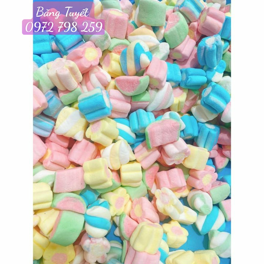 Kẹo Bông Mềm Hũ 250gr_Kẹo Bông Marshmallow