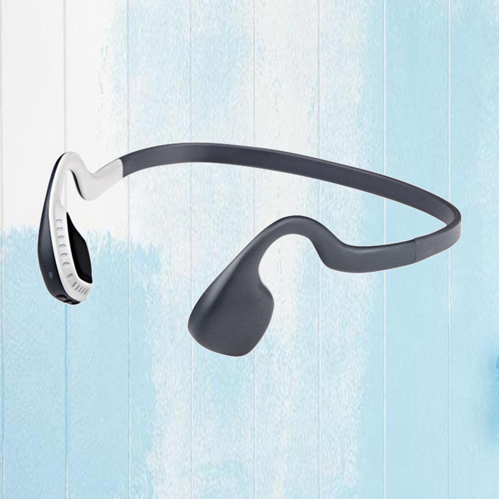Bluetooth Headset Bone Conduction Headphones for Sports Running Cycling Grey