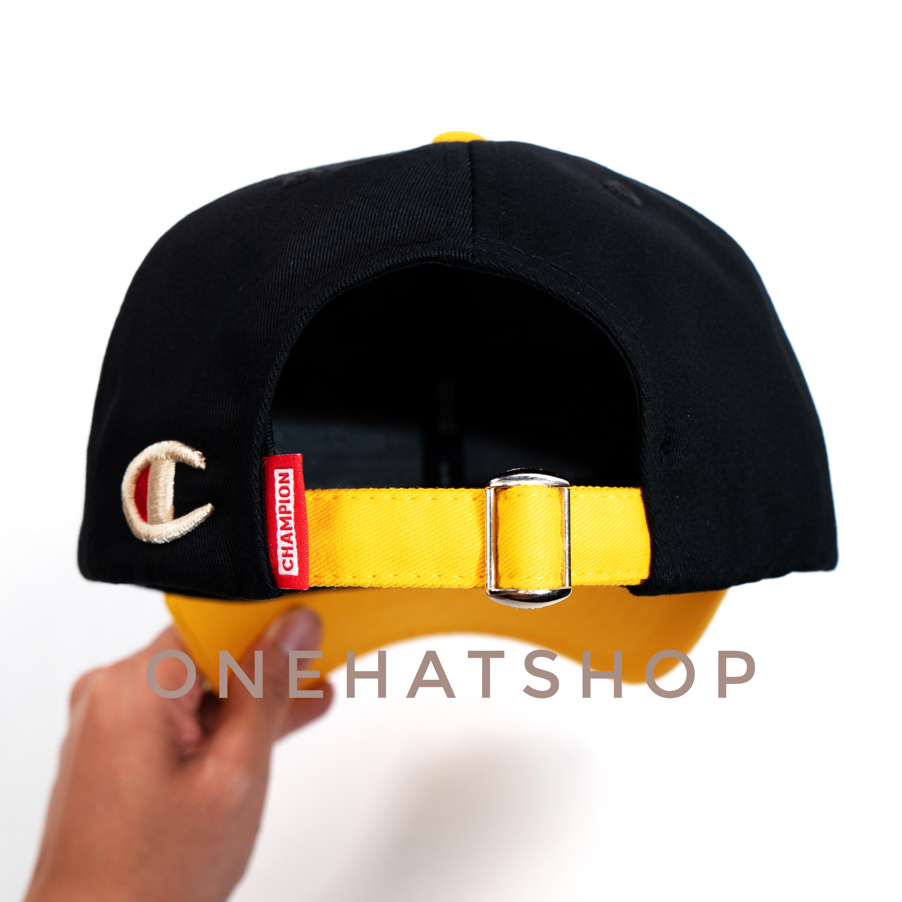 Nón Bóng Chày Lưỡi Trai Màu Đen Vành nón Màu Vàng fom Baseball - Vải loại 1- Chất lượng cao- One Hat