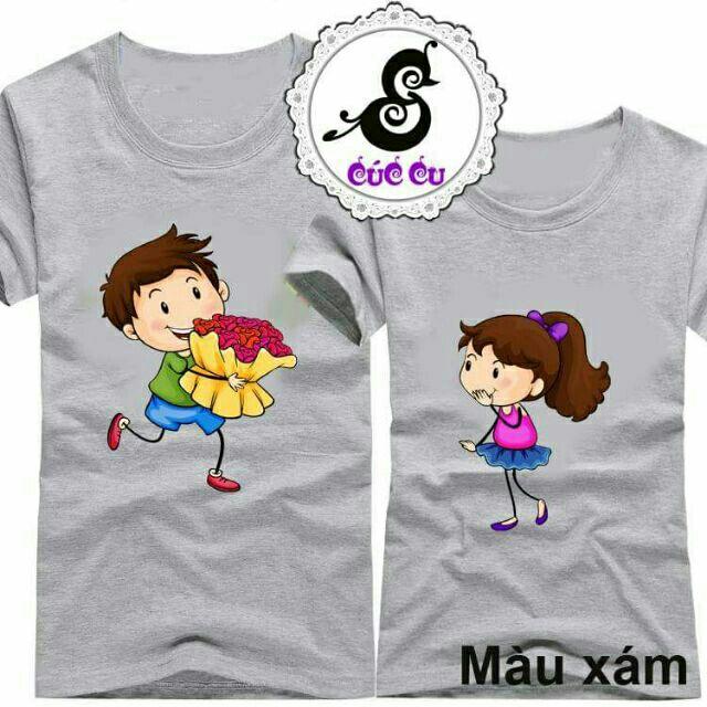 Áo đôi màu trắng cực đẹp