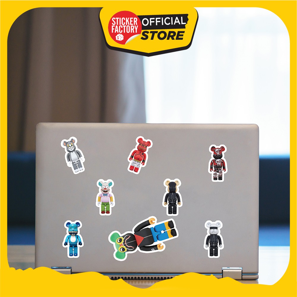 Bearbrick - Set 30 sticker hình dán