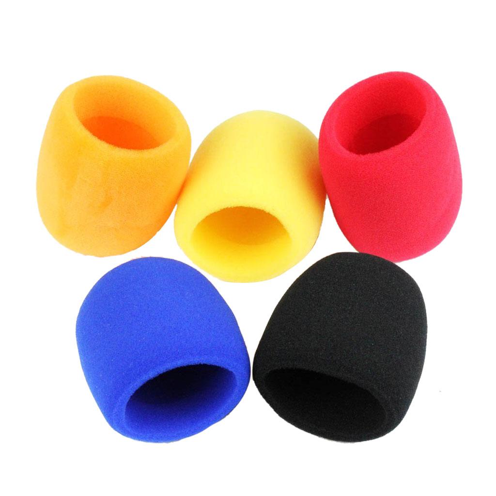 10pcs Handheld Microphone Windscreen Windshield Sponge Foam Mic Cover