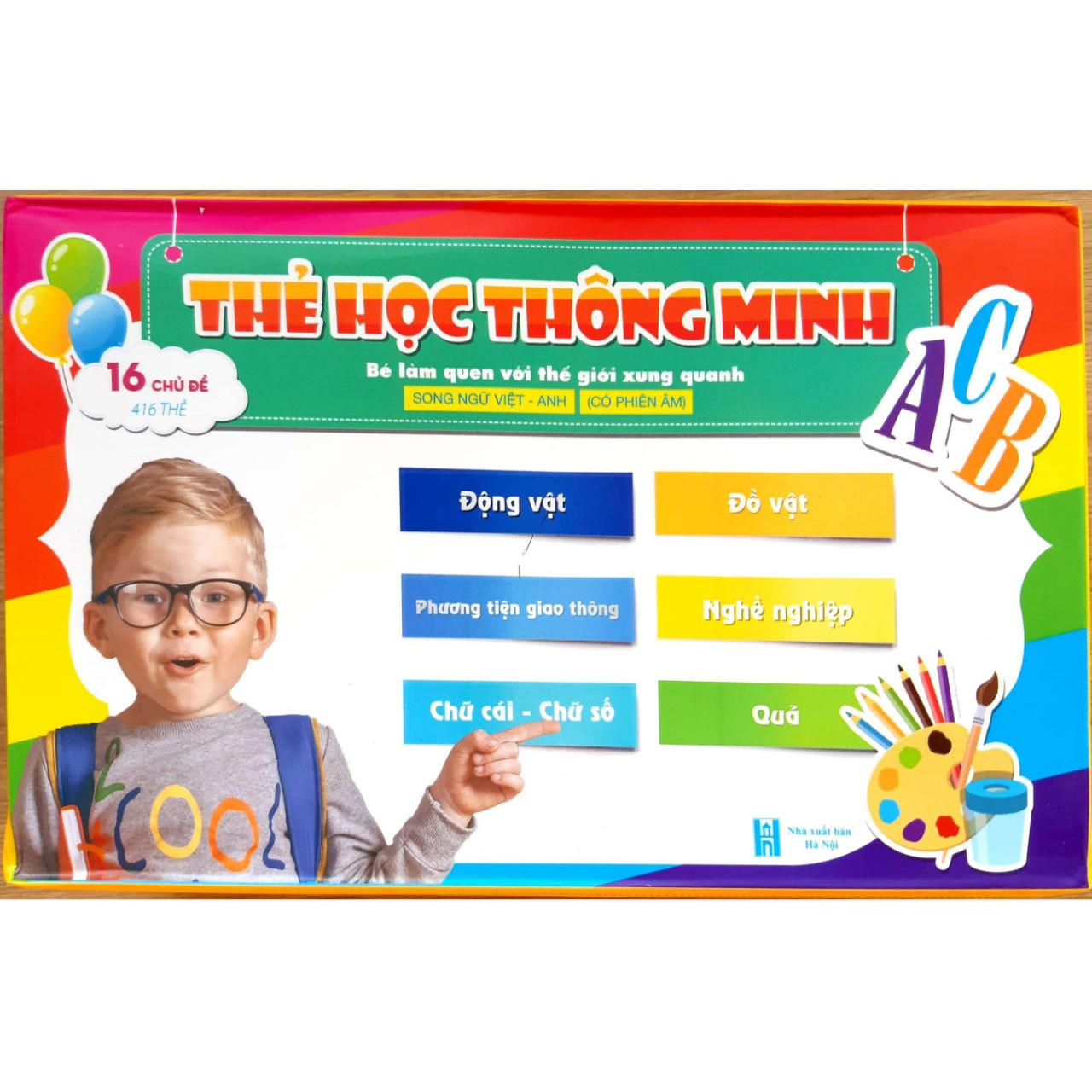Bộ Thẻ Học Thông Minh  16 Chủ Đề  - Kích thích phát triển não bộ cho trẻ