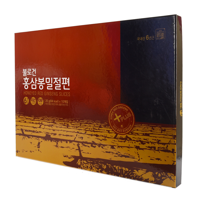 Hộp 10 Túi Hồng sâm 6 năm Daedong Korea thái lát tẩm Mật ong - Daedong Honeyed Korean Red Ginseng (20g x 10)