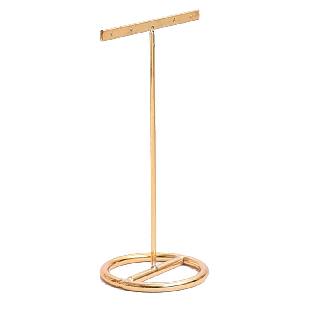 4 Holes T-bar Jewelry Display Rack Stand Holder Organizer Showcase
