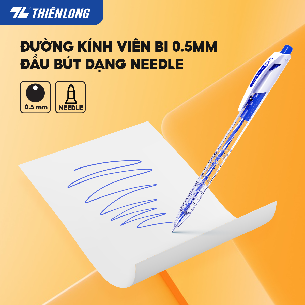 Hộp 100 cây Ruột bút bi Thiên Long BPR-015- Dùng cho bút bi TL-079