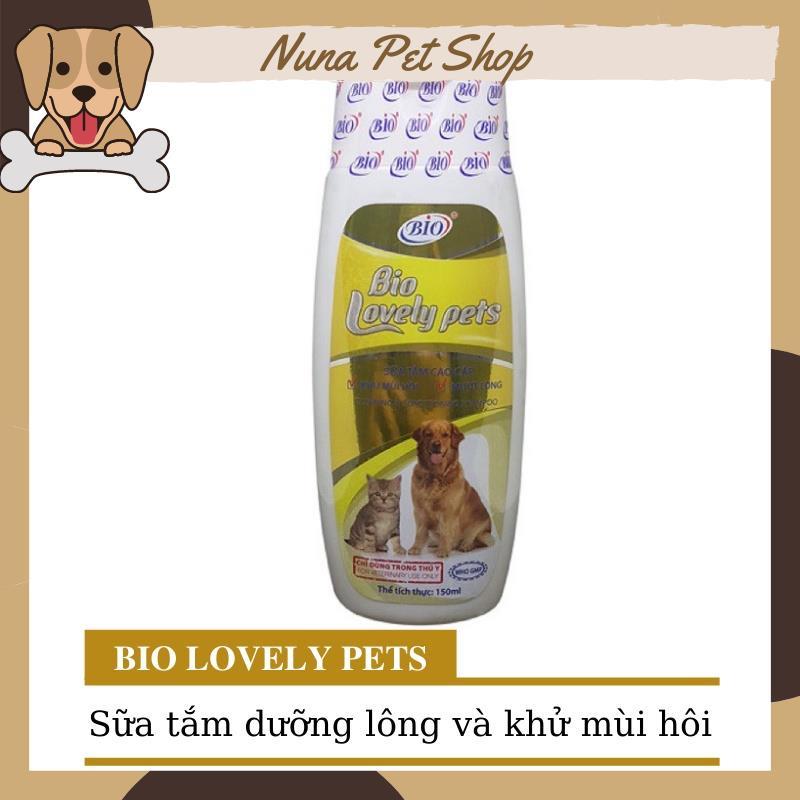 Sữa tắm Bio Lovely Pets dưỡng lông, khử mùi hôi cho chó mèo (150ml)