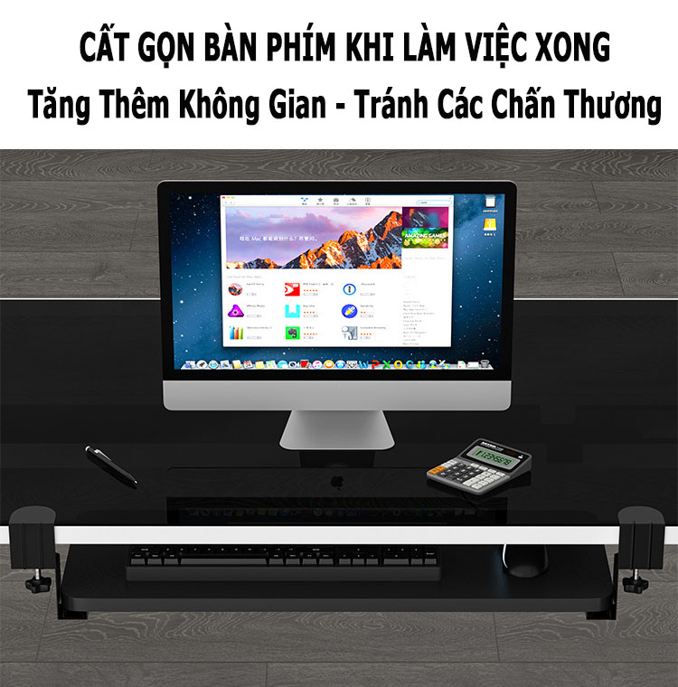 Giá Đỡ Bàn Phím Mở Rộng Bàn Làm Việc; Kệ Đỡ Kéo Dưới Ngăn Bàn; Nối Bàn; Kê Tay Chuột Văn Phòng