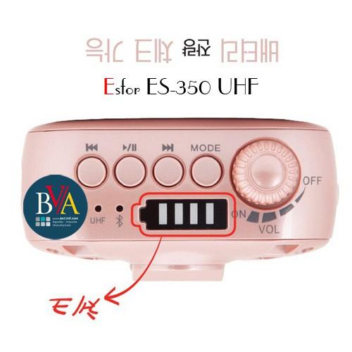 MÁY TRỢ GIẢNG HÀN QUỐC ESFOR ES350 PLUS MICRO KHÔNG DÂY, BLUETOOTH ES-350 - HÀNG CHÍNH HÃNG