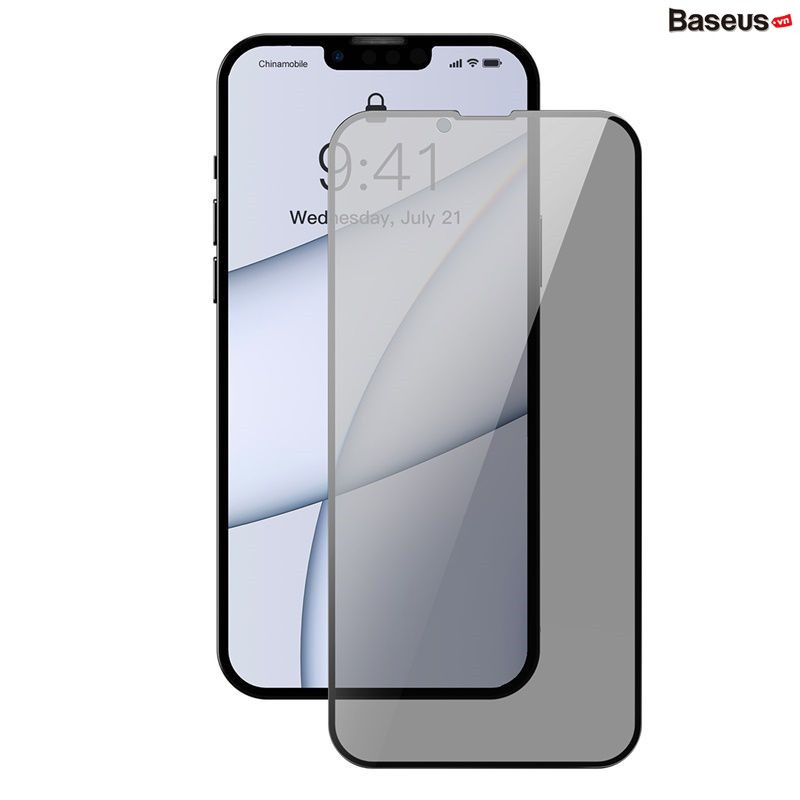 Kính cường lực Baseus 0.23mm curved-screen tempered glass screen protector with crack-resistant edges For iP 13 - hàng chính hãng