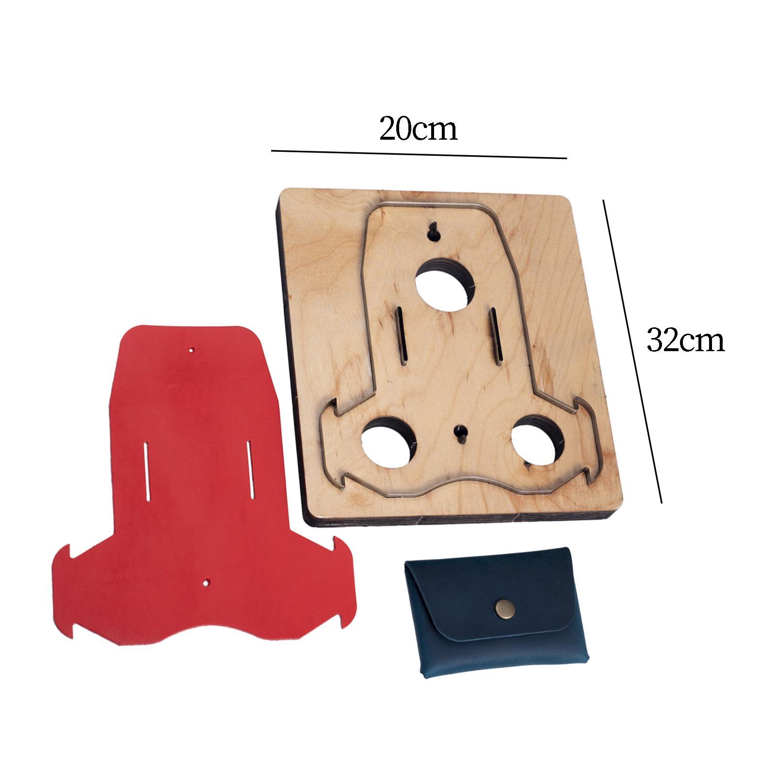 DIY Card Bag Punch Leather Cutting Die Leather Wallet Template Coin Purse Handmade Leather Tool Wooden Die