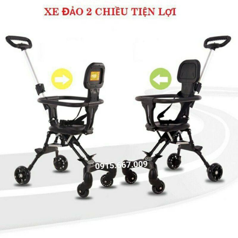 Xe đẩy du lịch gấp gọn trọng lượng nhẹ mẫu mới 2021